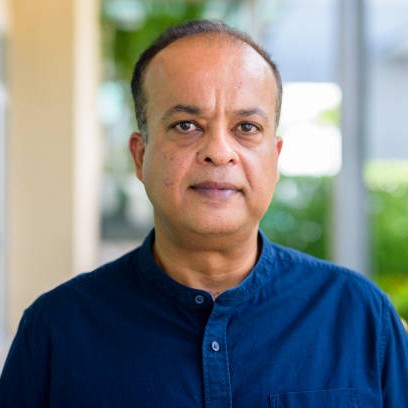 Horizontal portrait of Indian man